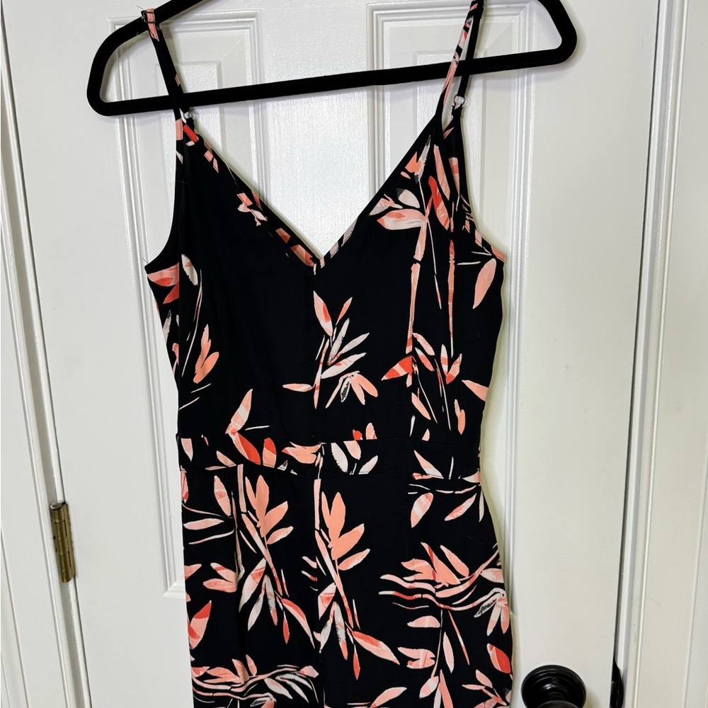 Tahari sz 2 Floral Black Jumpsuit - Picture 6 of 9